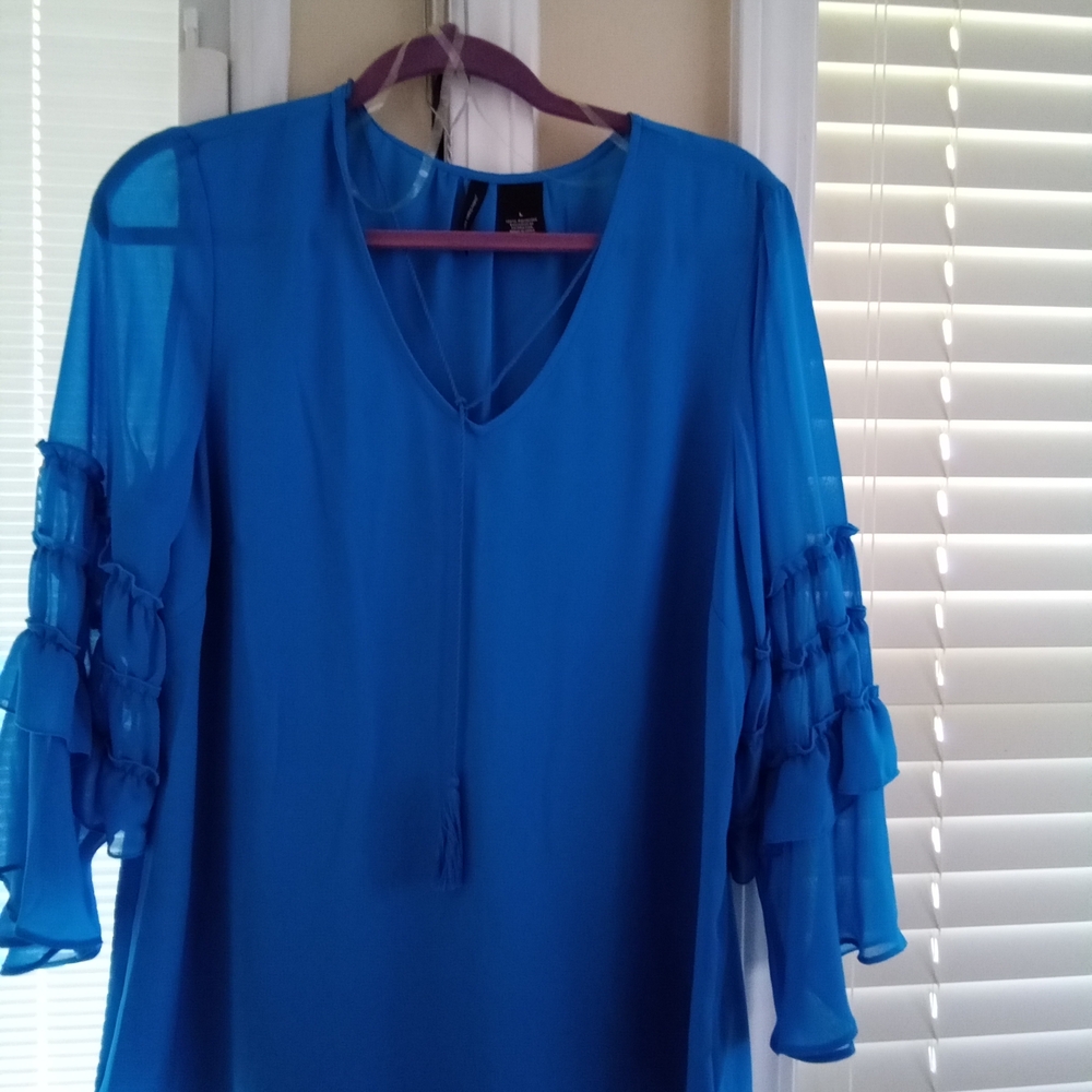 Elegant Blue Women's Top